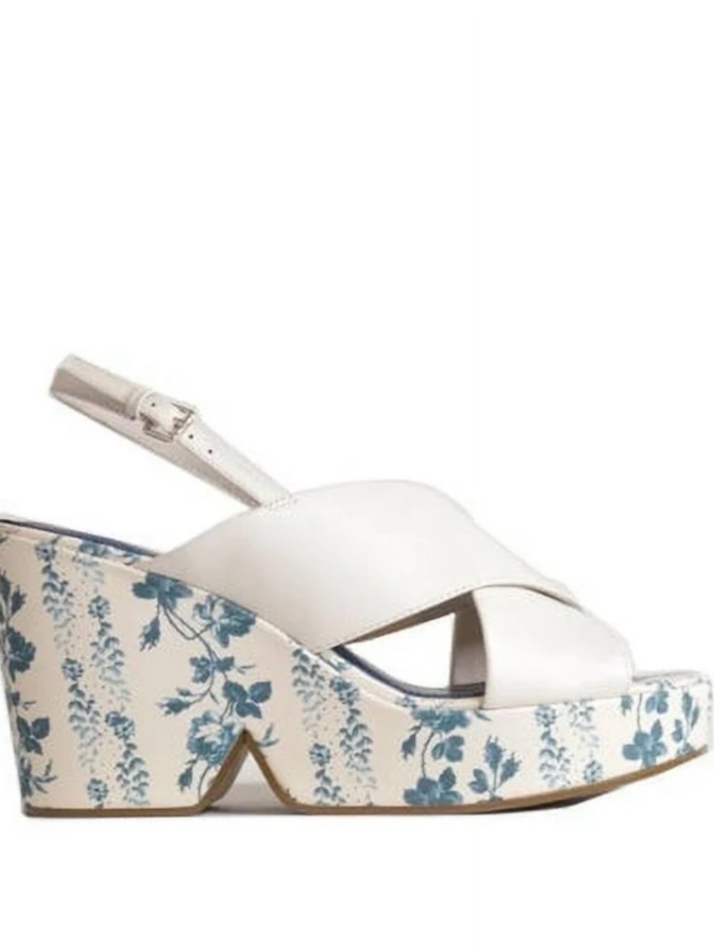Cecelia New York Solitar Blue Floral Sandals size 10